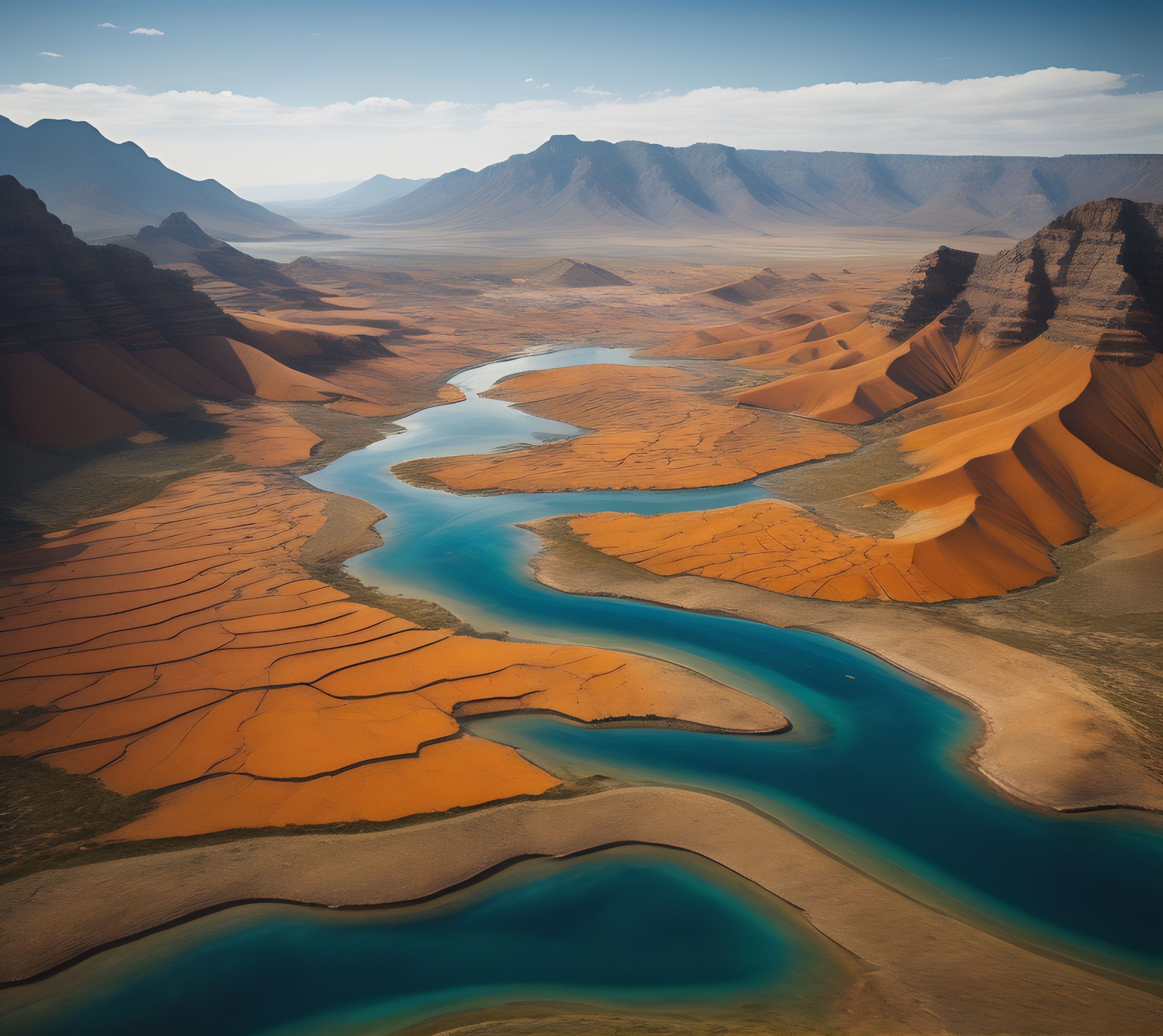 An aerial view of Western Cape, showcasing the breathtaking landscape and natural beauty of the region.